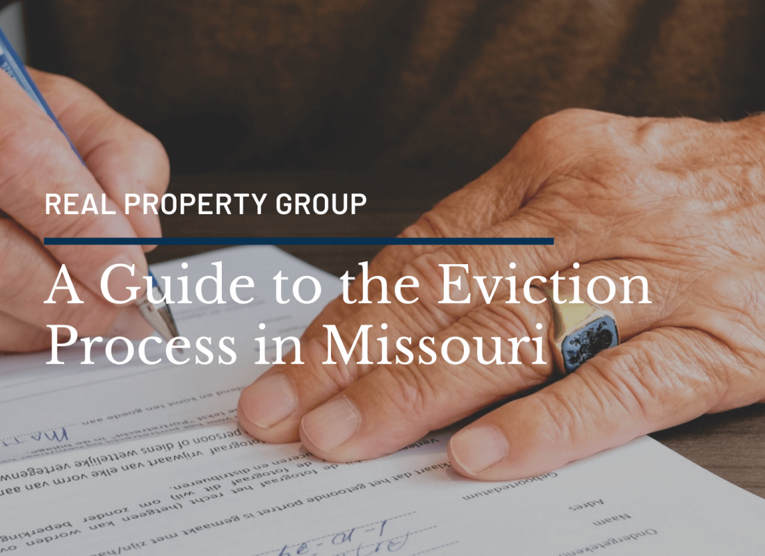 A Guide to the Eviction Process in Missouri A Guide to the Eviction Process in Missouri